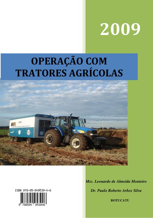 Capa do livro Operação com Tratores Agrícolas